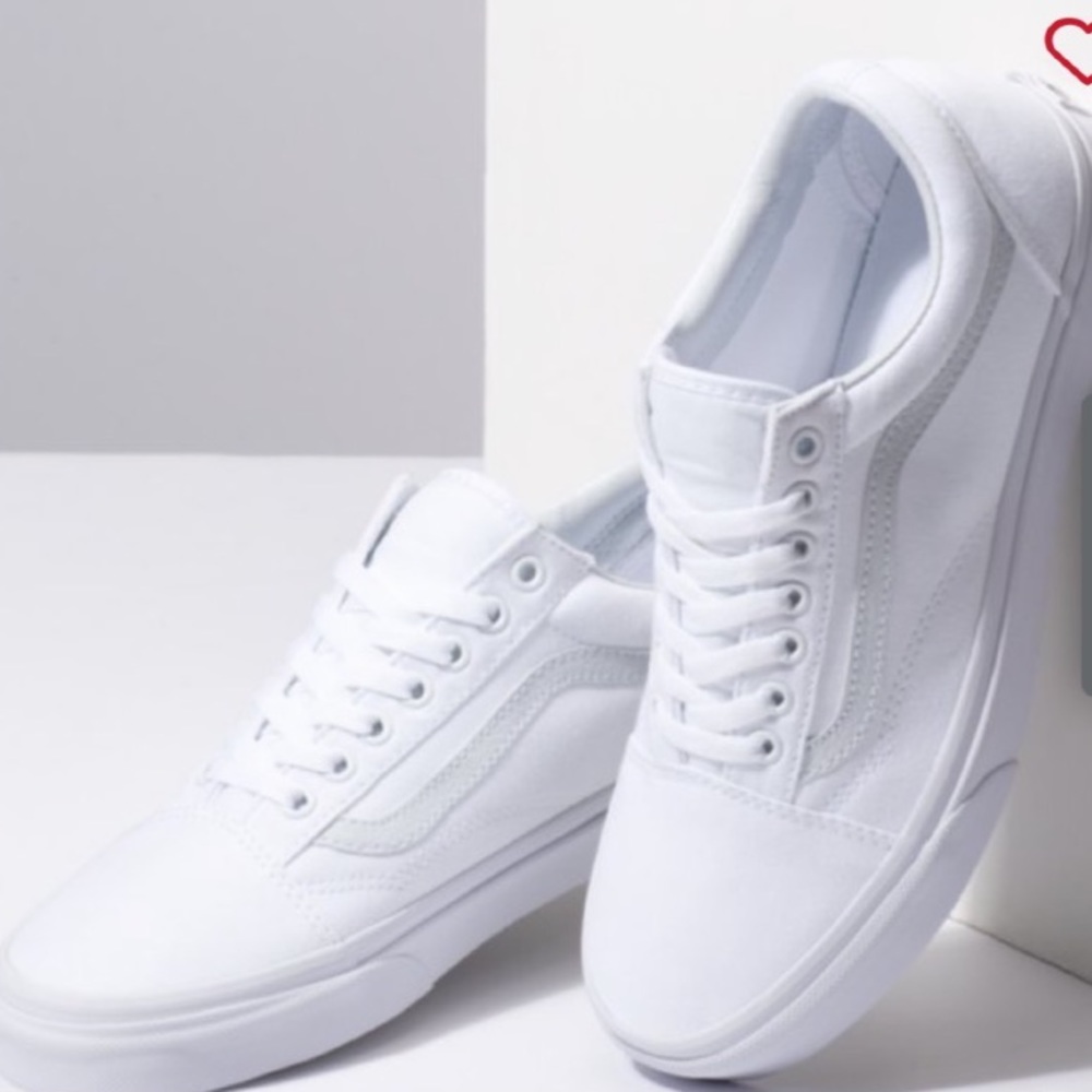 White Vans - Canvas Old Skool